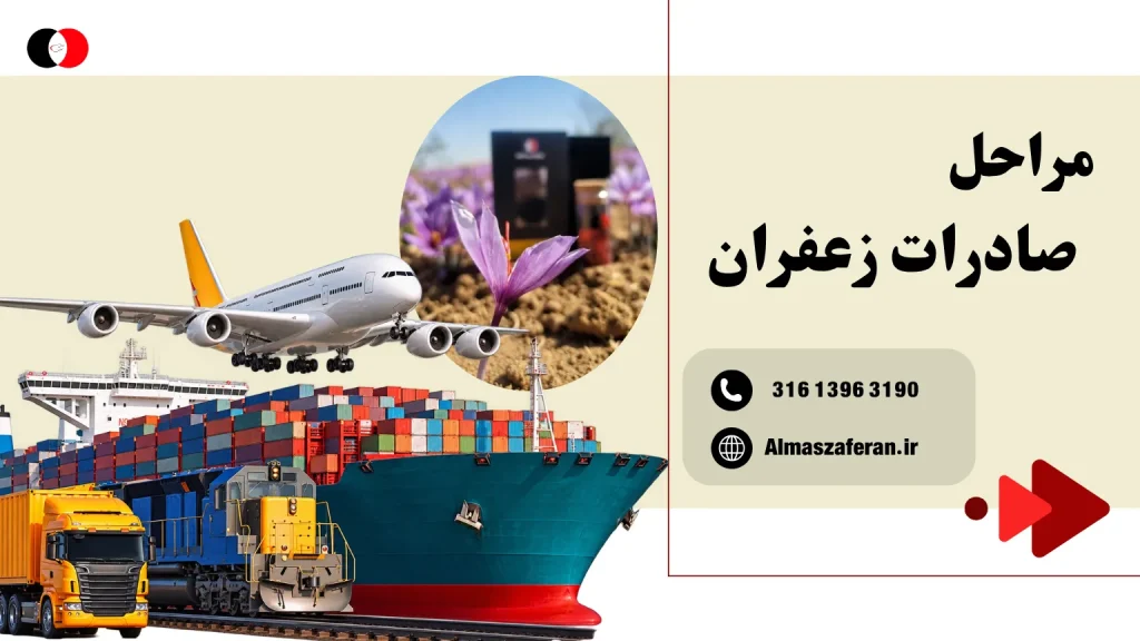 مراحل صادرات زعفران
